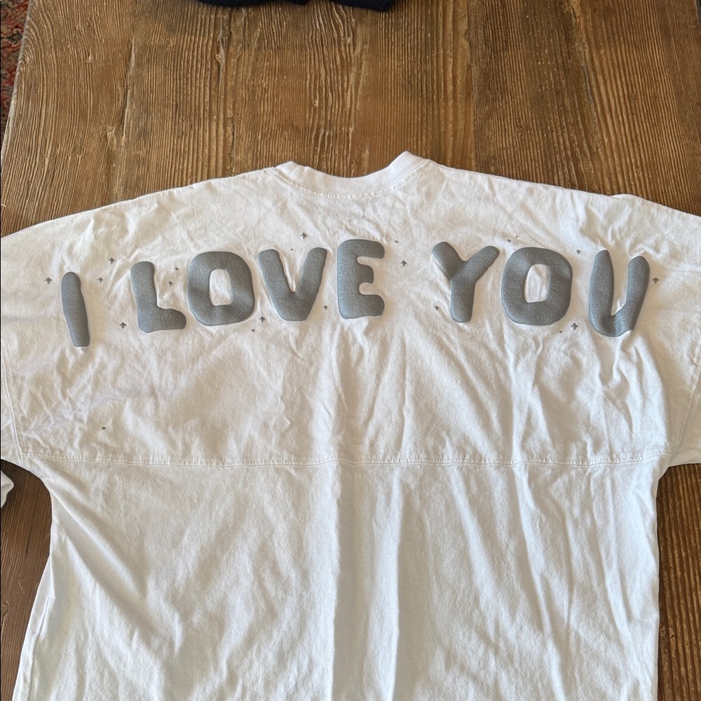 Star Wars I Love You Spirit Jersey White Top with Iconic Duo